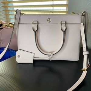 Tory Burch Robinson Small Double Zip Crossbody/Tote